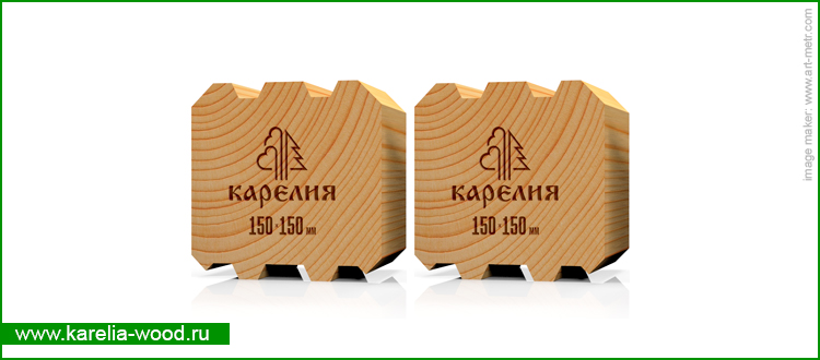 брус профилированный 150х150 мм